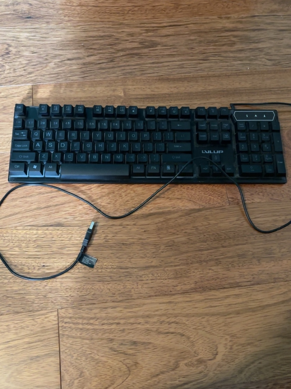 Black Wired  LVLUP USB Gaming Keyboard